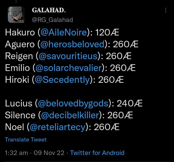 Secedently's tweet photo. 4. Event : 

+ 260 Æ (Carved Curvatures)
+ 230 Æ (Set To Scavenge)

= 714 Æ. https://t.co/FoSk3ArKuq