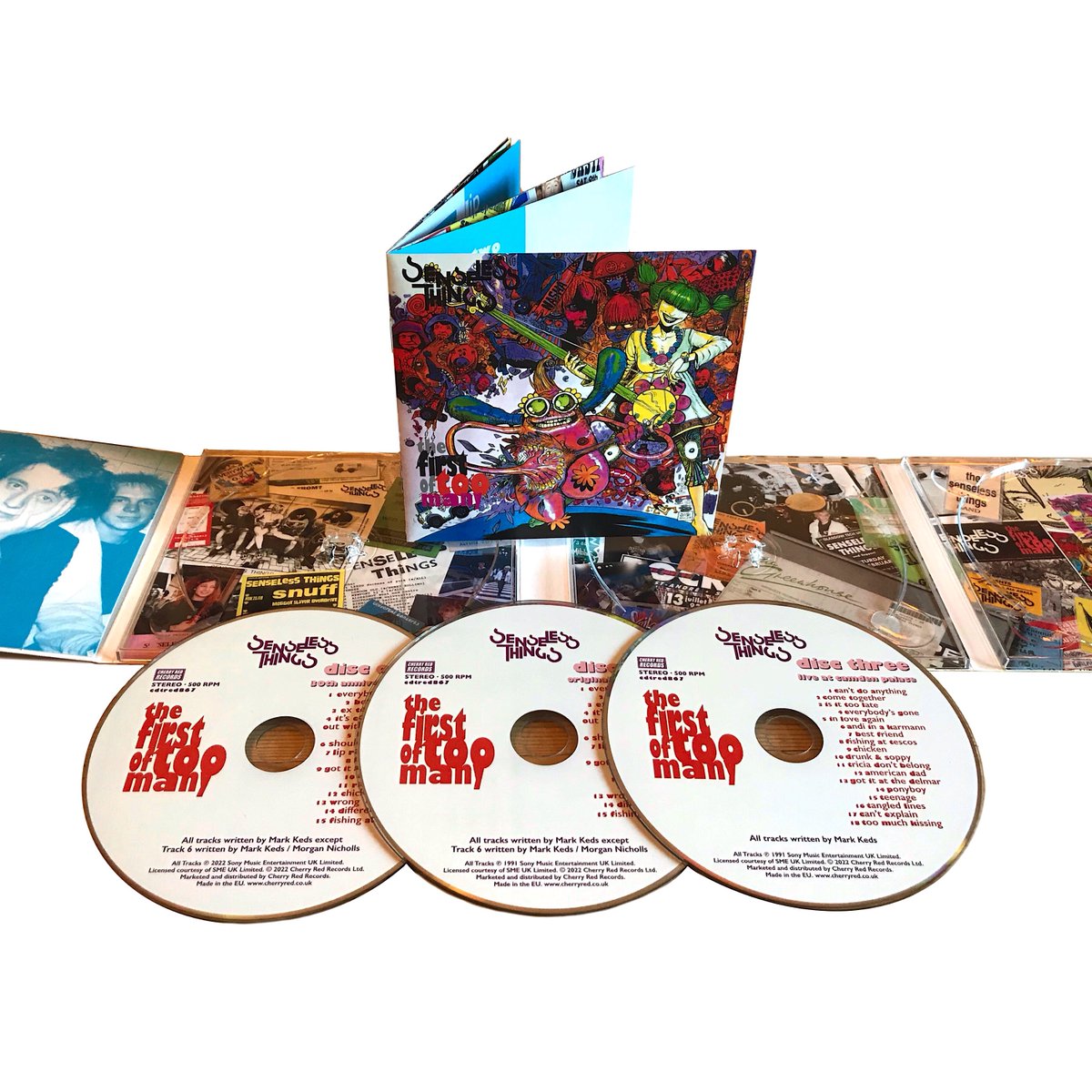 CherryRedGroup's tweet photo. The Senseless Things - The First Of Too Many is out tomorrow on 3CD or 2LP 👉 https://t.co/cBhl9lSn33 https://t.co/dUV6R9HhIh