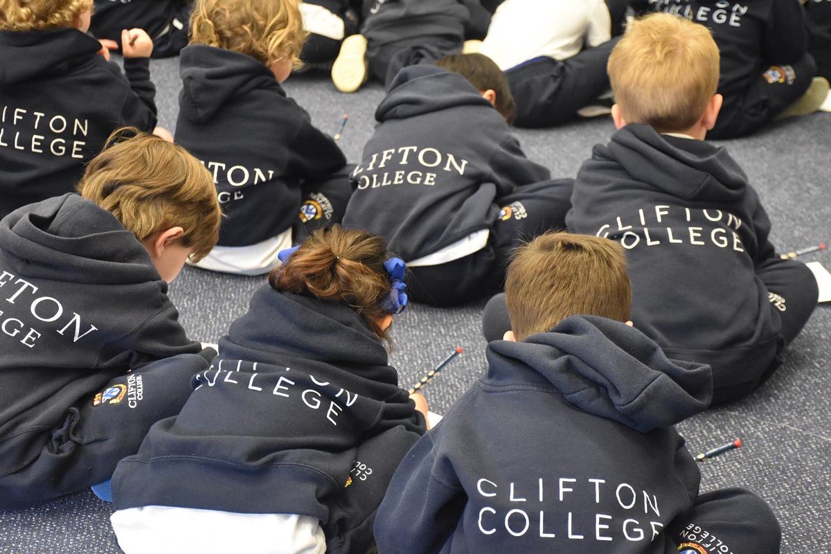 Clifton_College's tweet photo. What an honour to welcome @sophyhenn to Clifton College today.

She kicked off a wonderful session with Reception, where they discussed what things make them happy before having a go at drawing their very own Pom Pom Panda 🐼 

#cliftoncollege #education #reading #books #author https://t.co/tC9VAYyKZq