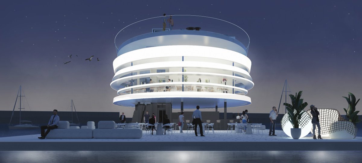 FUSTERarq's tweet photo. Nuestra propuesta para la plataforma-isla, que se situará en la bocana de la dársena interior del Puerto de Alicante, ha sido el proyecto mejor valorado por su diseño en el concurso convocado por la APA.
#alicante #puerto #puertoalicante #arquitectura #architecture https://t.co/gqs2cvWq8F