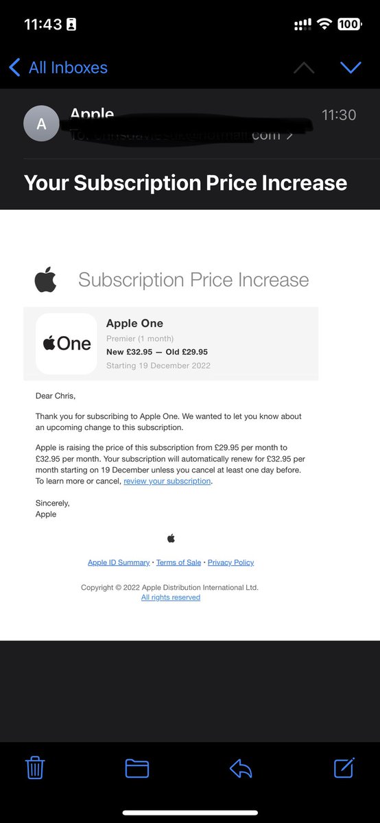 moneyjigsaw's tweet photo. Is this greed? #apple #appleone #AppleMusic  #AppleStore they make so much money already and at a pinch time for their customers they increase. https://t.co/IM2UWspG1Y