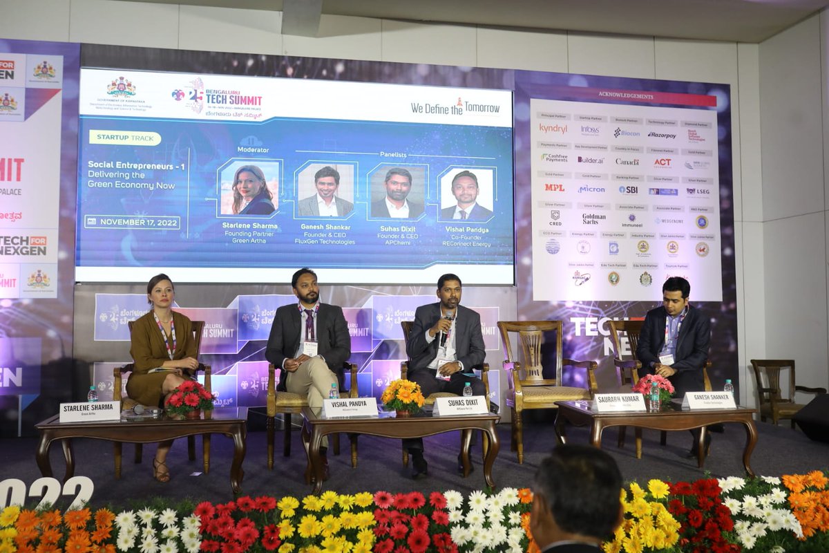 BengaluruTechSummit (@blrtechsummit) on Twitter photo "Digitization of infrastructure is the starting point to build a green economy." Panelists from the startup session, Delivering the Green Economy Now, at #BTS2022 discuss how sustainability is the Key to the future.
<a href="/CMofKarnataka/">CM of Karnataka</a> <a href="/drashwathcn/">Dr. C.N. Ashwath Narayan</a> "Digitization of infrastructure is the starting point to build a green economy." Panelists from the startup session, Delivering the Green Economy Now, at #BTS2022 discuss how sustainability is the Key to the future.
<a href="/CMofKarnataka/">CM of Karnataka</a> <a href="/drashwathcn/">Dr. C.N. Ashwath Narayan</a>
