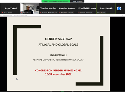 tokamer's tweet photo. From the second day and 8th session of the Congress on Gender Studies CGS22: Gender, Politics and Economy @banuskav @fulya_aksu19 @AltinbasUniv @altinbas_iisbf @AltinbasSoc @cesran @SAM_KTU @CGS_2021 https://t.co/yipqXv482J