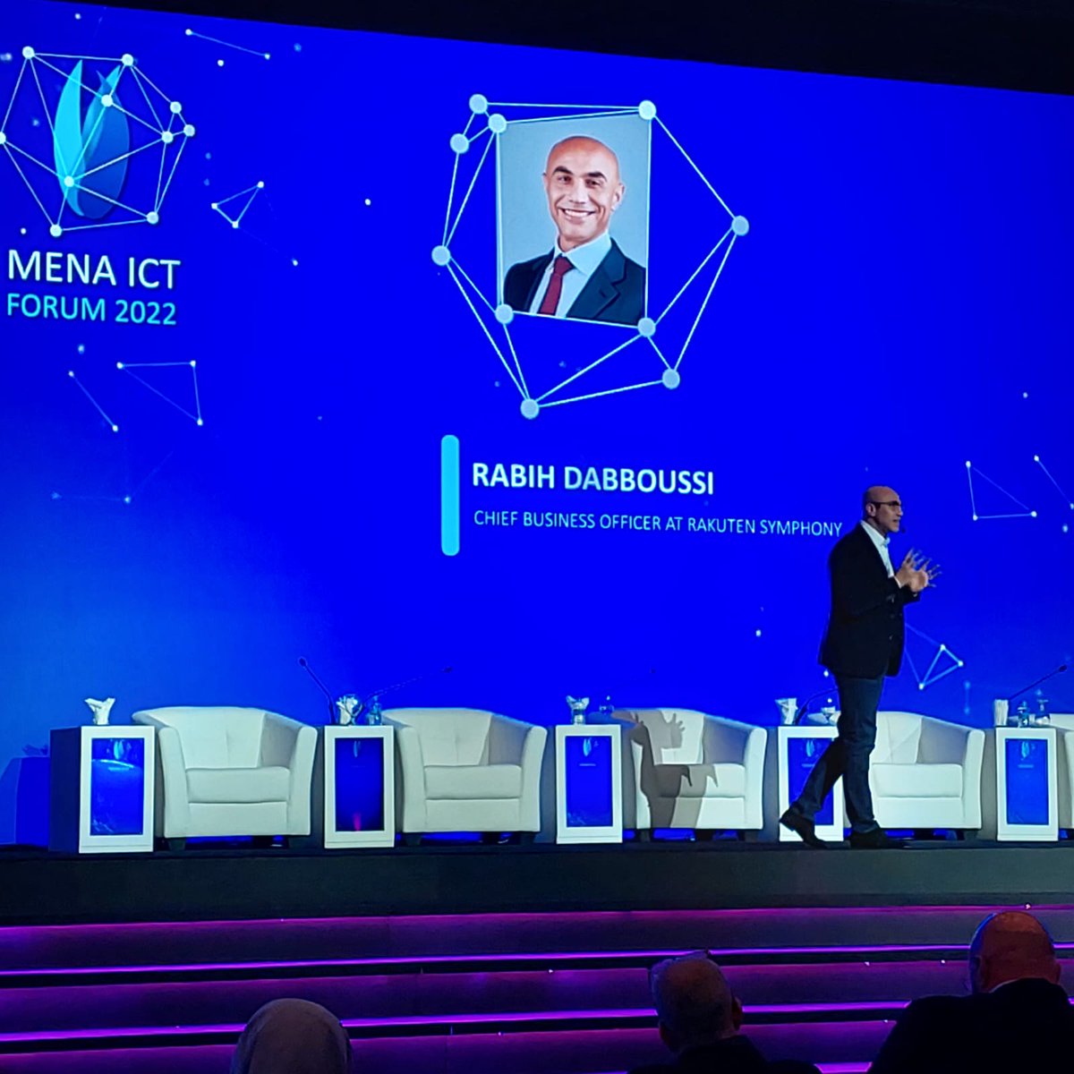 'The ability for you to operate on a patient remotely will be a reality.' Rabih Dabboussi, Chief Business Officer at Rakuten Symphony #MENAICT2022
