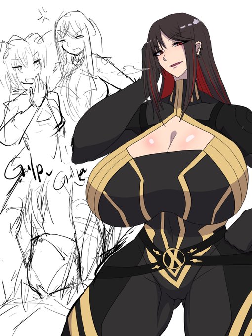 だいぶ前に描いてたSイシュタル丸吞み吸収なぐっ様 