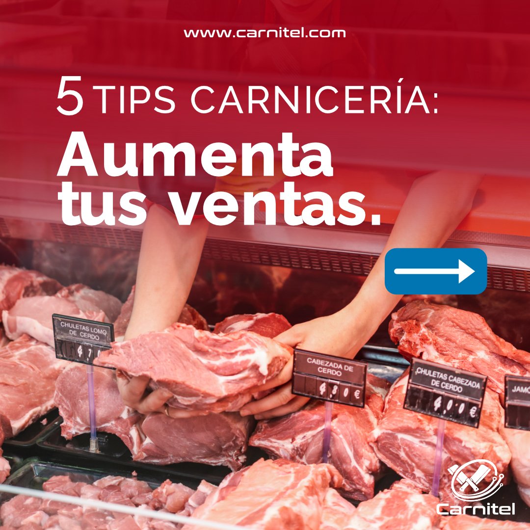 carnitel's tweet image. 5 Tips para Carnicería 🥩: AUMENTA TUS VENTAS 📈 💯
(PARTE 1)
🌐 Visítanos en carnitel.com
#consejosparacarnicerias #tipscarniceria #carniceria #carnicero #carnicera #carnicerías #digitalización #carniceriasespañolas #carniceríasespaña #carniceriaseseña
