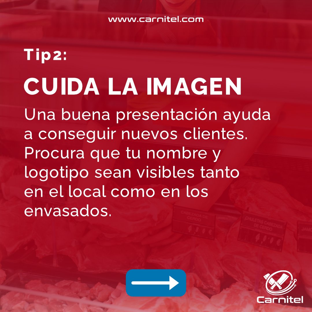 carnitel's tweet image. 5 Tips para Carnicería 🥩: AUMENTA TUS VENTAS 📈 💯
(PARTE 1)
🌐 Visítanos en carnitel.com
#consejosparacarnicerias #tipscarniceria #carniceria #carnicero #carnicera #carnicerías #digitalización #carniceriasespañolas #carniceríasespaña #carniceriaseseña