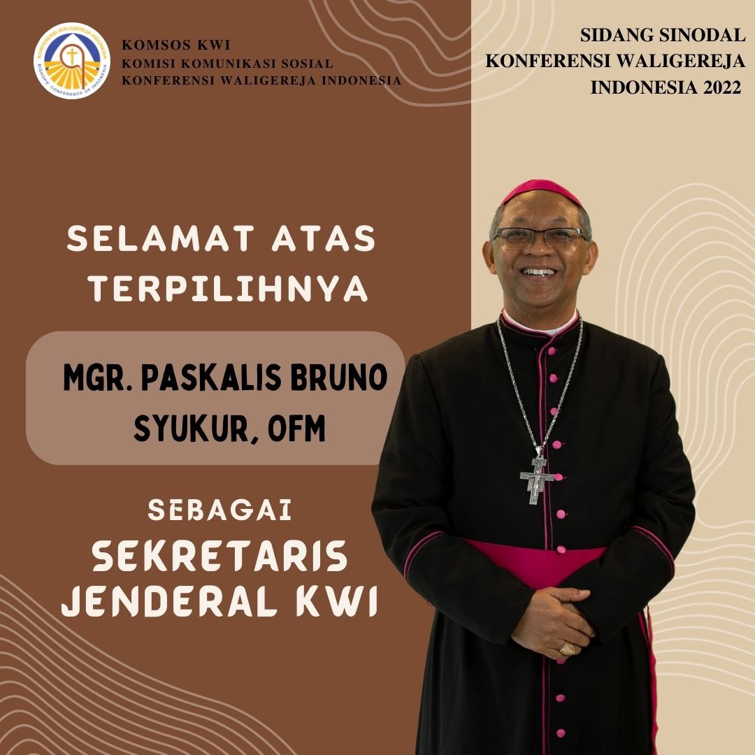 RomoKristiadipr's tweet photo. Selamat atas terpilihnya Mgr. Anton, uskup Bandung sebagai Ketua Konferensi Waligereja Indonesia dan Mgr. Paskalis, uskup Bogor sebagai Sekretaris Jenderal KWI. 

Selamat melayani lebih sungguh Gereja Katolik Indonesia dan sesama siapapun juga. 100% Katolik, 100% Indonesia. https://t.co/YZi59Sc3ob