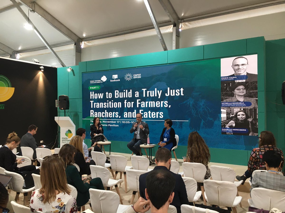 AFA Secretary General Esther Penunia was one of the panelists of the @foodtank-organized #COP27 side event 'How to build a truly just transition for farmers, ranchers, and eaters' held earlier today.

#afacop27 #DearWorldLeaders