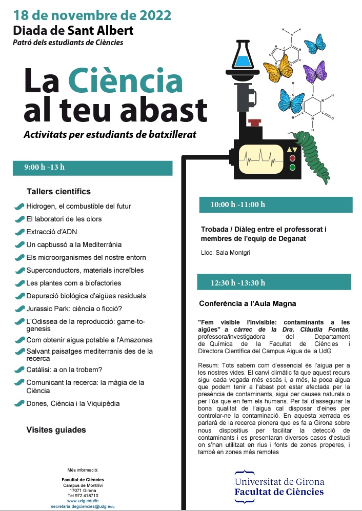 Tomorrow, Fri 18/11, we will be celebrating La Diada de Sant Albert at Fac. Ciencies <a href="/univgirona/">Universitat de Girona</a> . Our institute will be present with stand on “Catàlisi: a on la trobem?” with <a href="/_janetsh/">Bob Nation</a> and <a href="/ArnauCall/">Arnau Call</a> #ScienceWeek2022 #IQCCoutreach

Visit us!