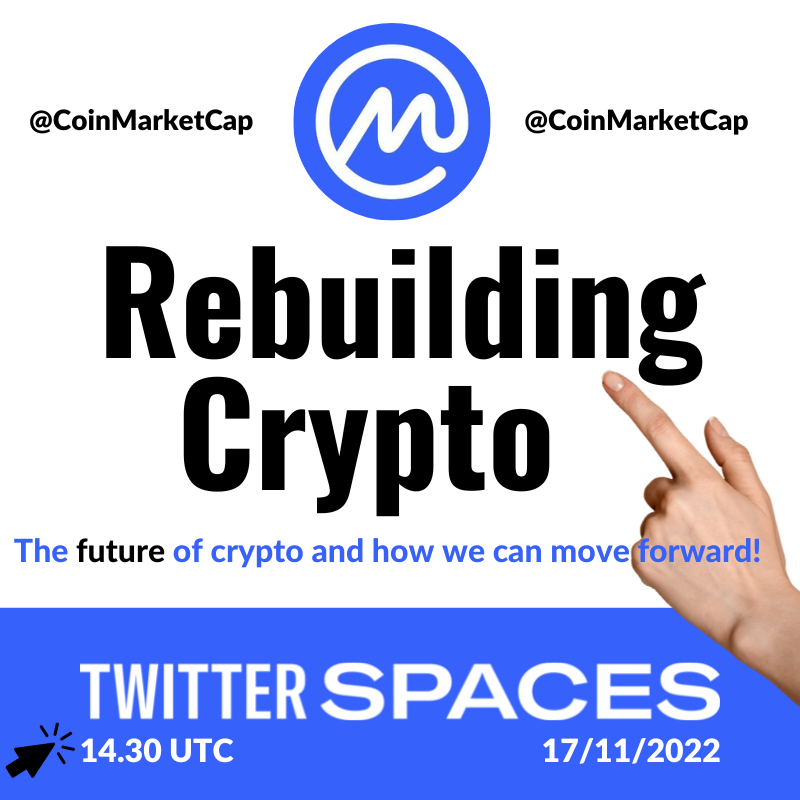 spacesdashboard's tweet photo. We have a New Host joining @twitterspaces today as @CoinMarketCap make their debut today
Be sure to hit the #SpacesDiscoveryCard below to set your Reminders
2.30pm GMT - 9.30am ET - 6.30am PT
#Crypto #FTX #reBUIDL #CMC #spacesdashboard