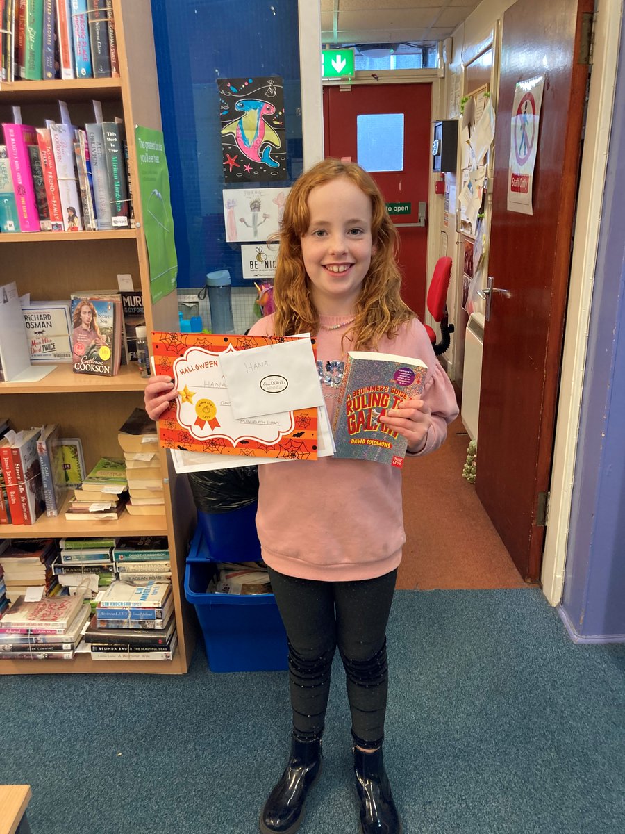 eastlothianlibs's tweet photo. Congratulations to our winners from #MusselburghLibrary's Halloween Story Writing competition! Here's Hana, Keir, & Lyra looking quite chuffed & adorable with their prizes! They've each won a voucher to DiRollo's Ice Cream Shop, a book, & a fancy certificate. 😍🤩
#lovelibraries https://t.co/Sdsc6ZdUCe