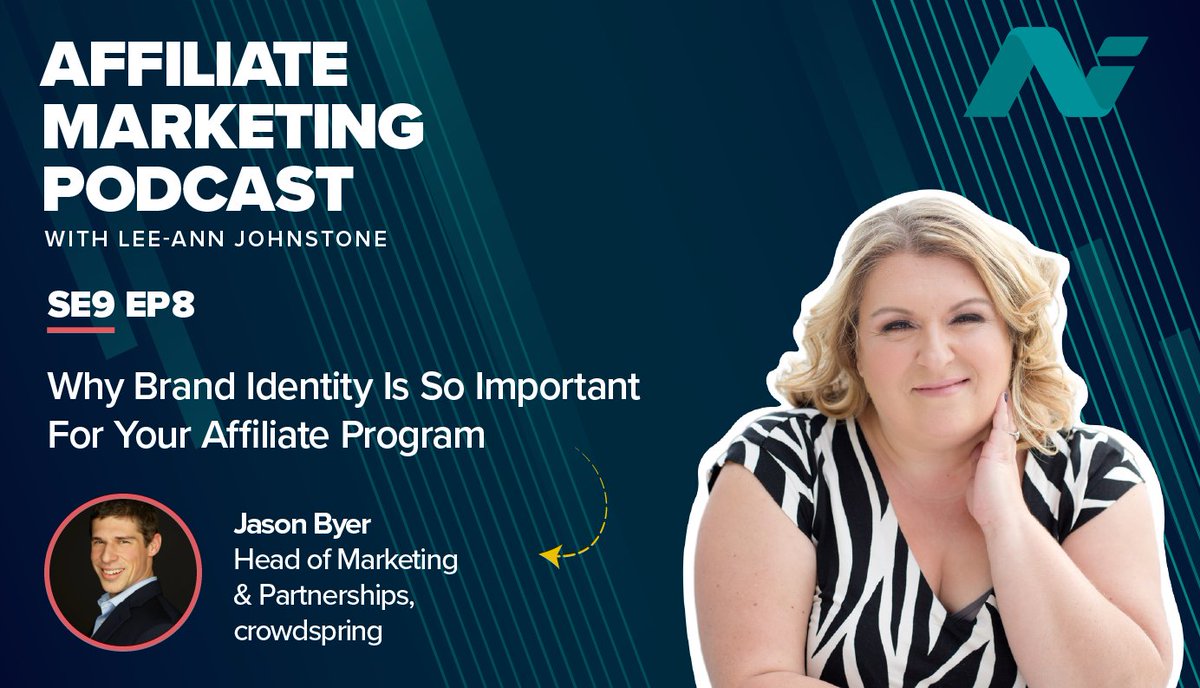 affiverse's tweet photo. On this week’s podcast, Lee-Ann will sit down to discuss SMB and affiliate branding with Crowdspring manager Jason Byer.
https://t.co/g8ZVXydUNA
#branding #smallbusiness #CrowdSpring https://t.co/kbxpzOmhSf