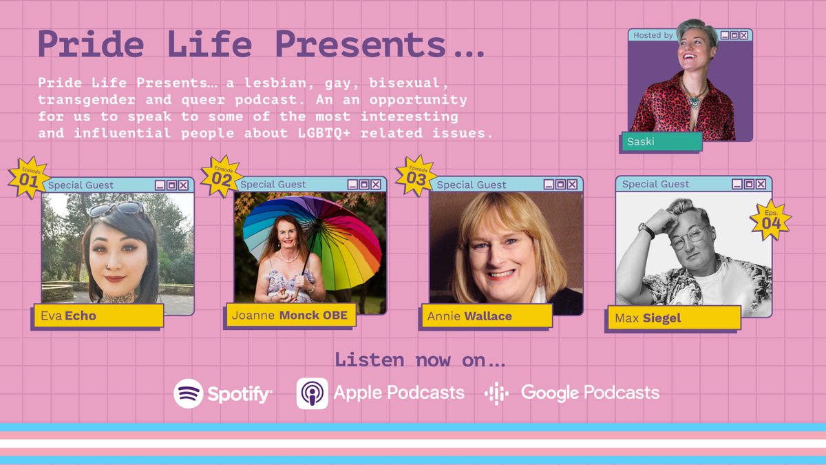 Check out our Transgender mini-series featuring: <a href="/eva/">Eva</a> <a href="/JoanneMonck/">Joanne Monck OBE</a> <a href="/anniewallace/">Annie Wallace</a> max slack, hosted by <a href="/Saskisinger1/">Saski (She/Her)</a> 

open.spotify.com/show/64K2KIn8Z…

🏳️‍⚧️ #TransAwarenessWeek #lgbtqpodcast #pridelife
