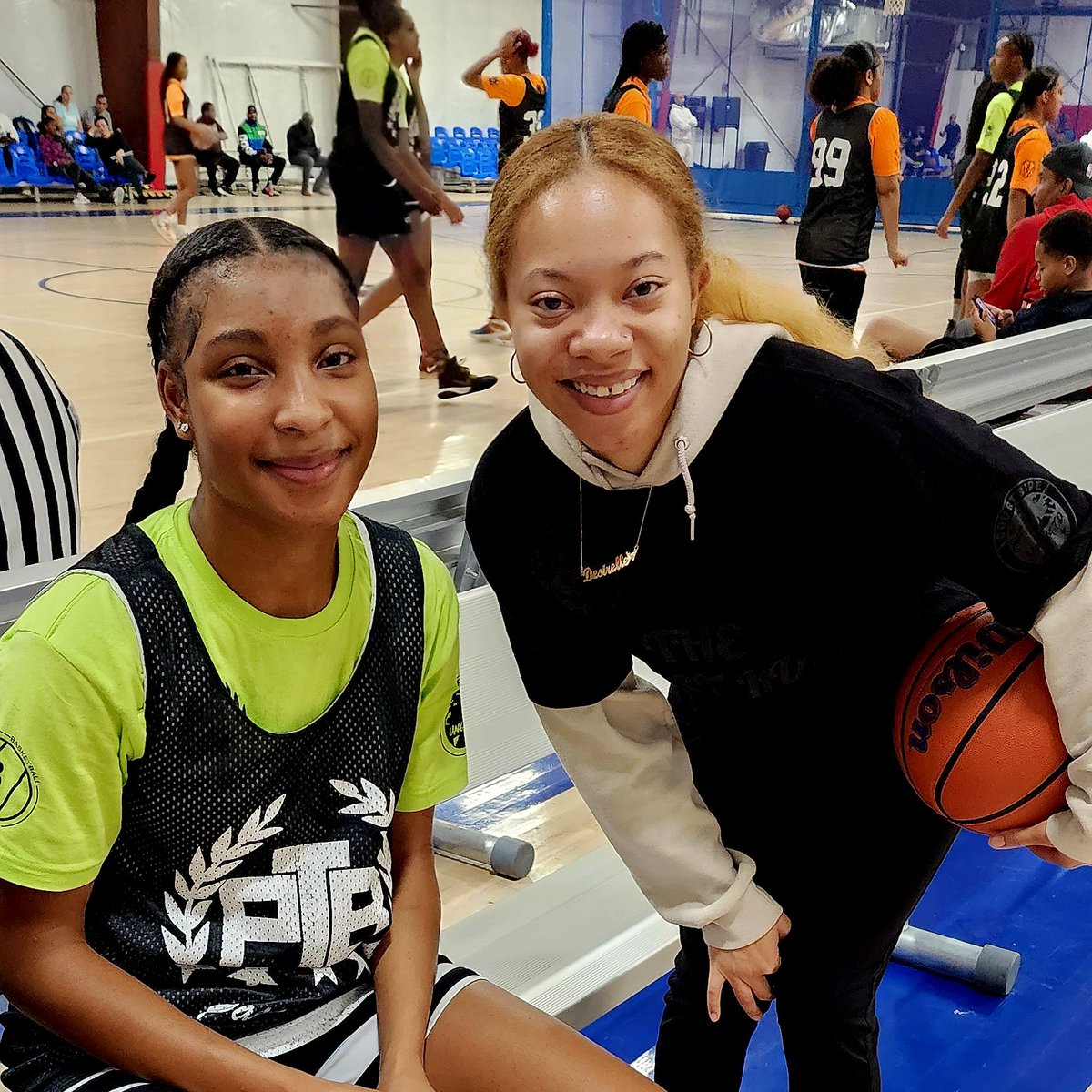 NJ Ladies Hoops (@njladieshoops) on Twitter photo More famous faces from recent NJ <a href="/PassThaBall/">PassThaBall.com</a> "The Last Run" event organized by <a href="/CoachTYwhs/">Coach Ty</a> & more.
The storied <a href="/KPannell71/">“KP”</a> w/ <a href="/IHABlueEagles/">IHA Blue Eagles</a> '15 consumate PG <a href="/caitlinnroche/">Caitlin Roche</a> & @coastalwbb
'23 <a href="/toriipostell/">Na’tori Postell</a> of <a href="/NewJerseySparks/">New Jersey Sparks</a> w/ @patersoneastside fiery guard Desirelle Salas More famous faces from recent NJ <a href="/PassThaBall/">PassThaBall.com</a> "The Last Run" event organized by <a href="/CoachTYwhs/">Coach Ty</a> & more.
The storied <a href="/KPannell71/">“KP”</a> w/ <a href="/IHABlueEagles/">IHA Blue Eagles</a> '15 consumate PG <a href="/caitlinnroche/">Caitlin Roche</a> & @coastalwbb
'23 <a href="/toriipostell/">Na’tori Postell</a> of <a href="/NewJerseySparks/">New Jersey Sparks</a> w/ @patersoneastside fiery guard Desirelle Salas