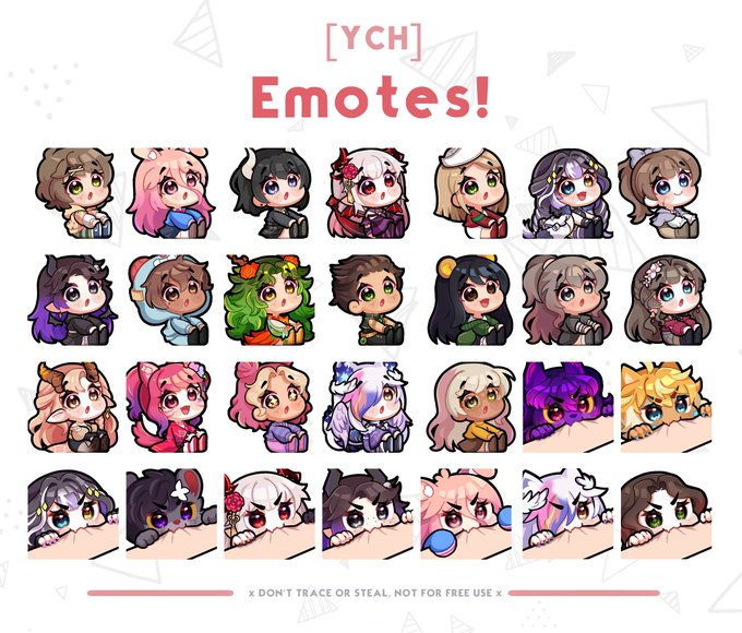 Very cute EMotes here>

✨DM please✨