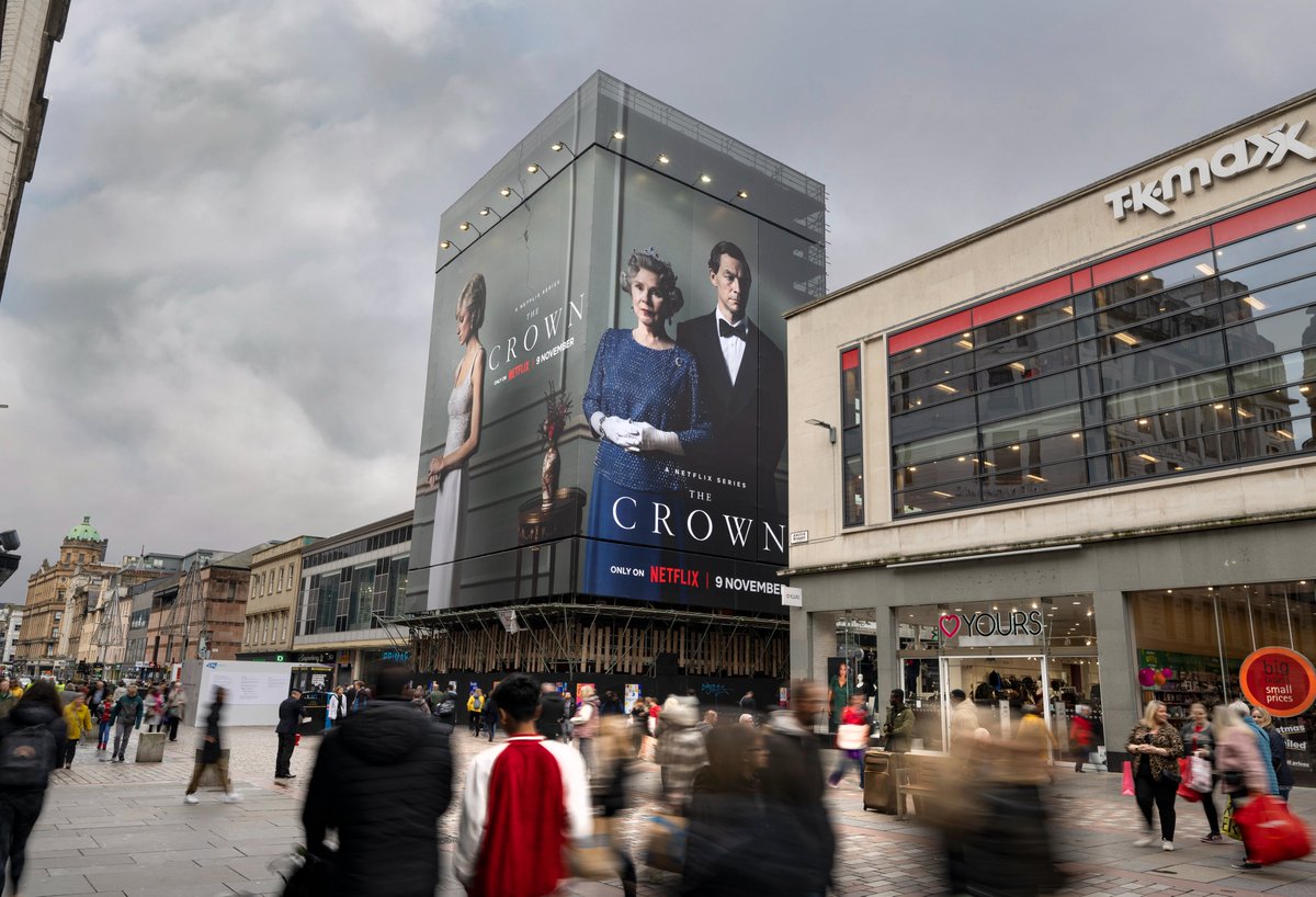 Infinity Outdoor Ltd (@infinityoutdoor) on Twitter photo The new season of <a href="/TheCrownNetflix/">The Crown</a>đź‘‘is out now!
Looking incredible on our Glasgow banner! Also live in London & Sheffield.
<a href="/kineticwwUK/">Kinetic UK</a> <a href="/WavemakerGlobal/">Wavemaker Global</a> <a href="/netflix/">Netflix</a>
#TheCrownNetflix #TheCrownSeason5 #Netflix #ooh #oohadvertising #banners The new season of <a href="/TheCrownNetflix/">The Crown</a>đź‘‘is out now!
Looking incredible on our Glasgow banner! Also live in London & Sheffield.
<a href="/kineticwwUK/">Kinetic UK</a> <a href="/WavemakerGlobal/">Wavemaker Global</a> <a href="/netflix/">Netflix</a>
#TheCrownNetflix #TheCrownSeason5 #Netflix #ooh #oohadvertising #banners