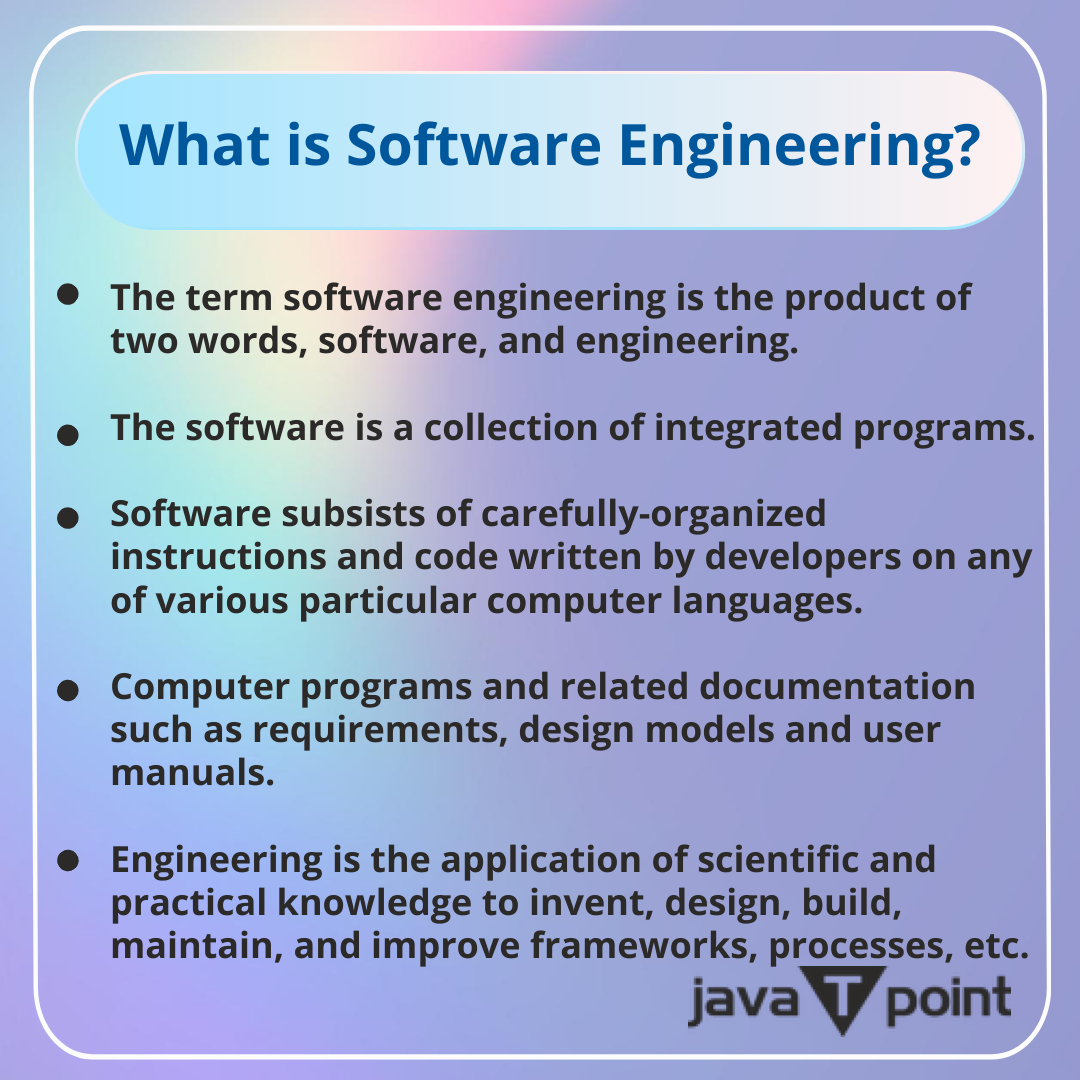 Bhavana83491661's tweet image. What is Software Engineering?
.
.
.
.
visit:
bit.ly/3XbibV5
for more information
.
.
.
.
#softwareengineering #software #programms #computerapplicaion #computerprogram