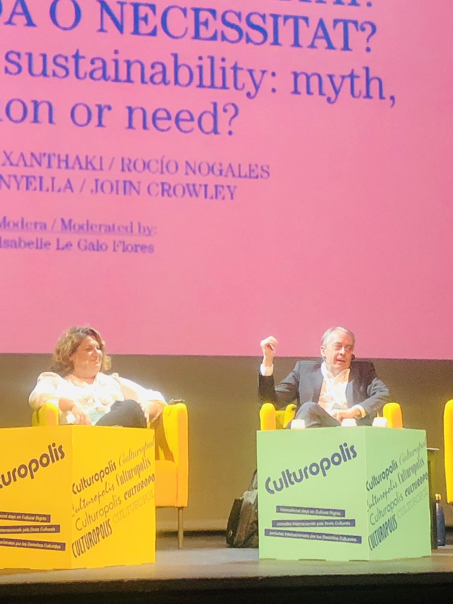 agenda21culture's tweet photo. On sustainability: we are trapped in a technical solutions. We need to embrace our creative power to imagine a new kind of culture that allow us to know how we want to relate to the world (natural world, machine world etc)

💬 John Crowley #Culturopolis https://t.co/tYlTxzKRxn