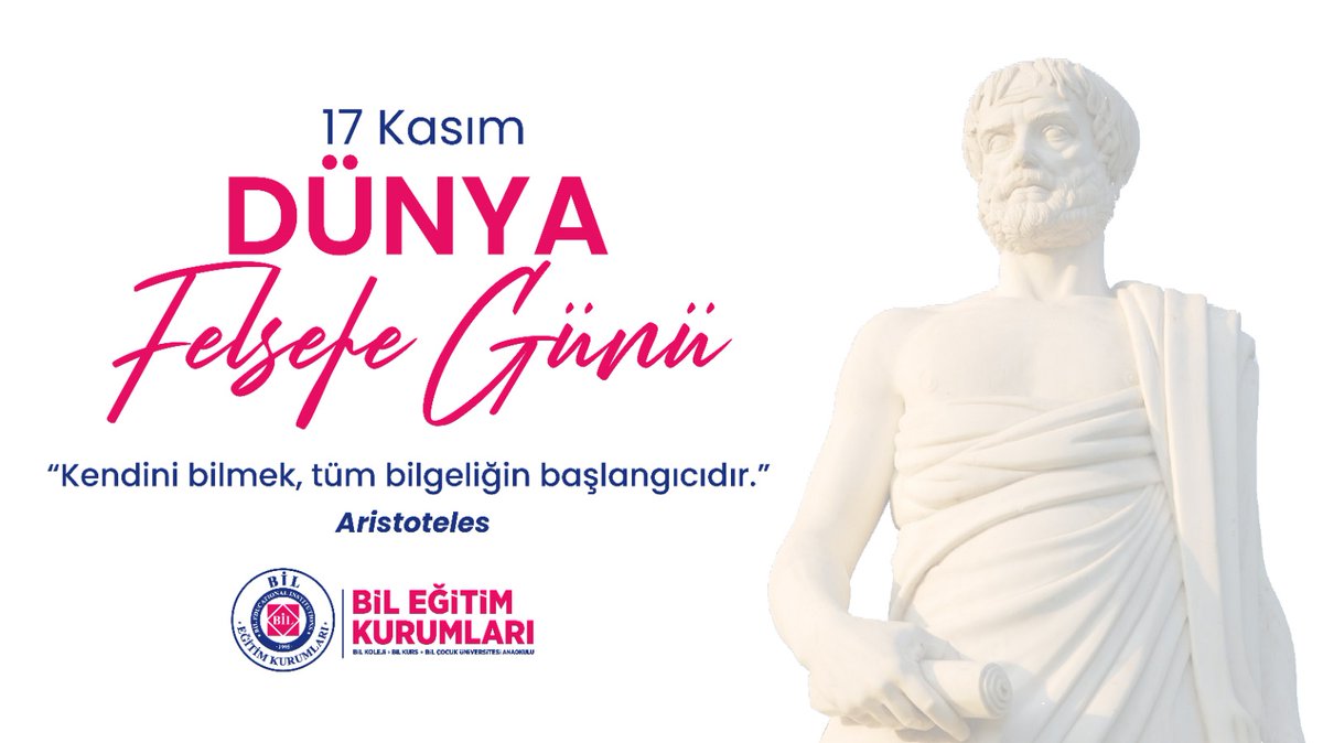 BİL Koleji “Hegel Buluşmaları” ve “Felsefe Kulübü” projelerimizin düşünce merkezini oluşturan ve öğrencilerimizin sorgulama yeteneğini geliştirmemiz için bize ilham olan tüm filozofların günü, Dünya Felsefe Günü kutlu olsun. 🤔 

#worldphilosophyday