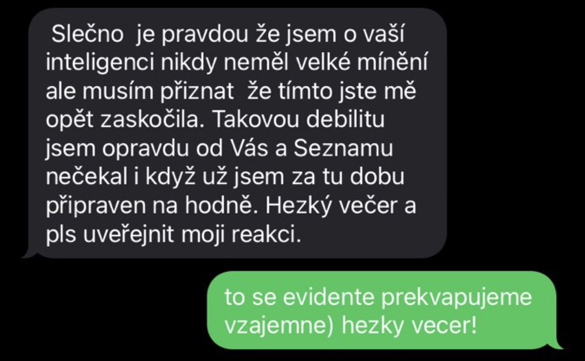 Kancléř Vratislav Mynář lidem z Hradu zakázal se <a href="/SeznamZpravy/">Seznam Zprávy</a> komunikovat.
Na naše dotazy ohledně pronájmu dvou nádvoří muži napojeného na zemanovce ale sám nakonec reagoval. 
Plním jeho přání a zprávu zaslanou kolegyni včera v 21.50 publikuji.