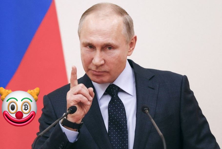Crypto_Gorafi's tweet photo. Vladimir Poutine annonce qu'il va lui aussi acheter 1 #bitcoin par jour à partir d'aujourd'hui. 

Mais également 1 AK-47, 1 avion Su-57, 1 missile nucléaire...

Enfin... Je crois 🤡
#Poutine #ElSalvador #JustinSun https://t.co/66XypC2Ty8
