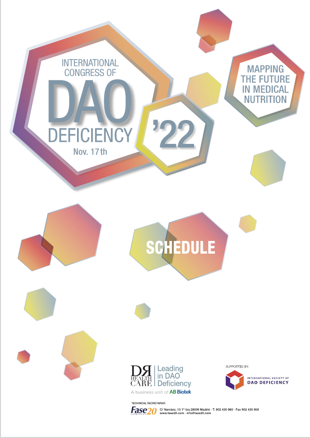 Participamos en:
Congreso Internacional de Déficit DAO-Intolerancia a Histamina