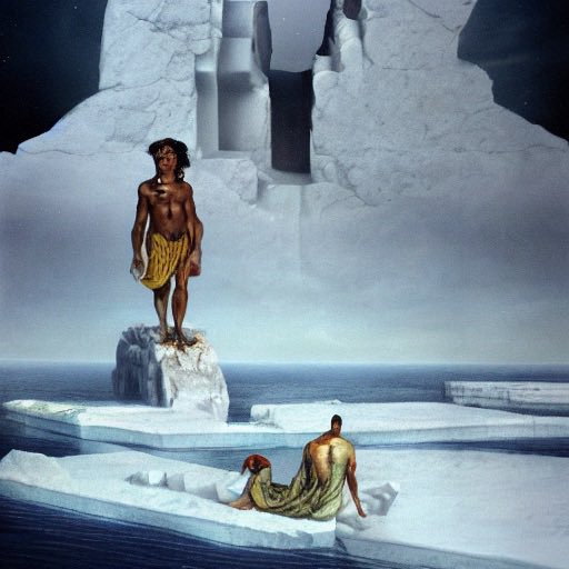Gn Gm🪬. Ai #icegod in the style of Salvador Dali.