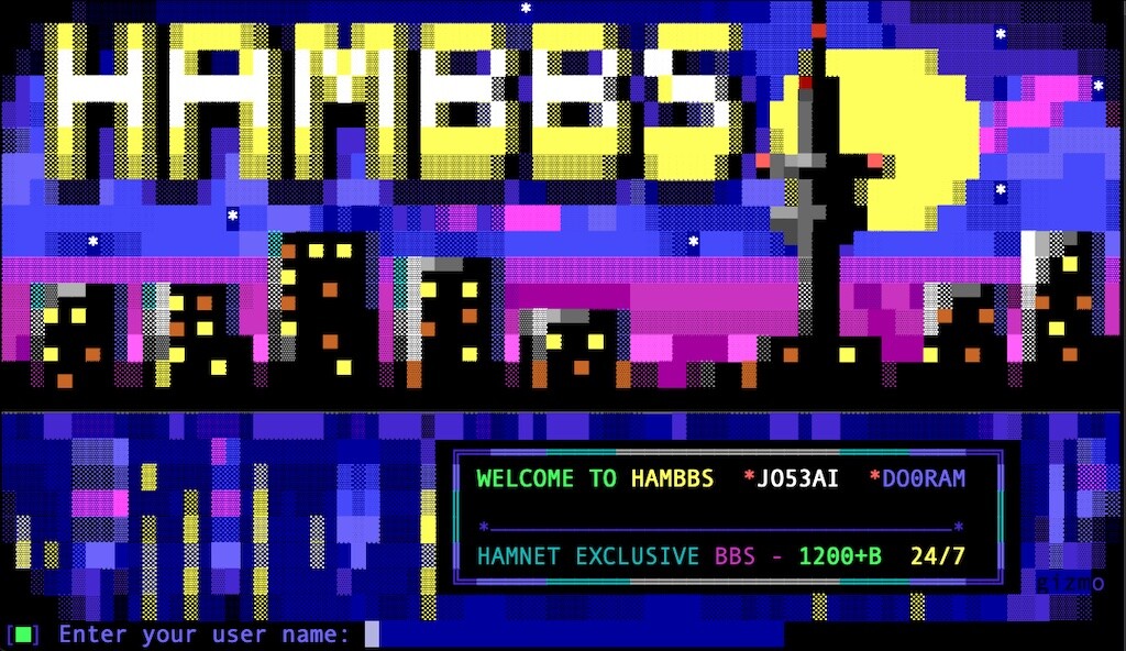 Nice! I just discovered a classical BBS that runs only in HAMNET. 

Give it a try via telnet to do0ram.ampr.org.

There is also a website at do0ram.ampr.org

#hamradio #hamnet #bbs #retro