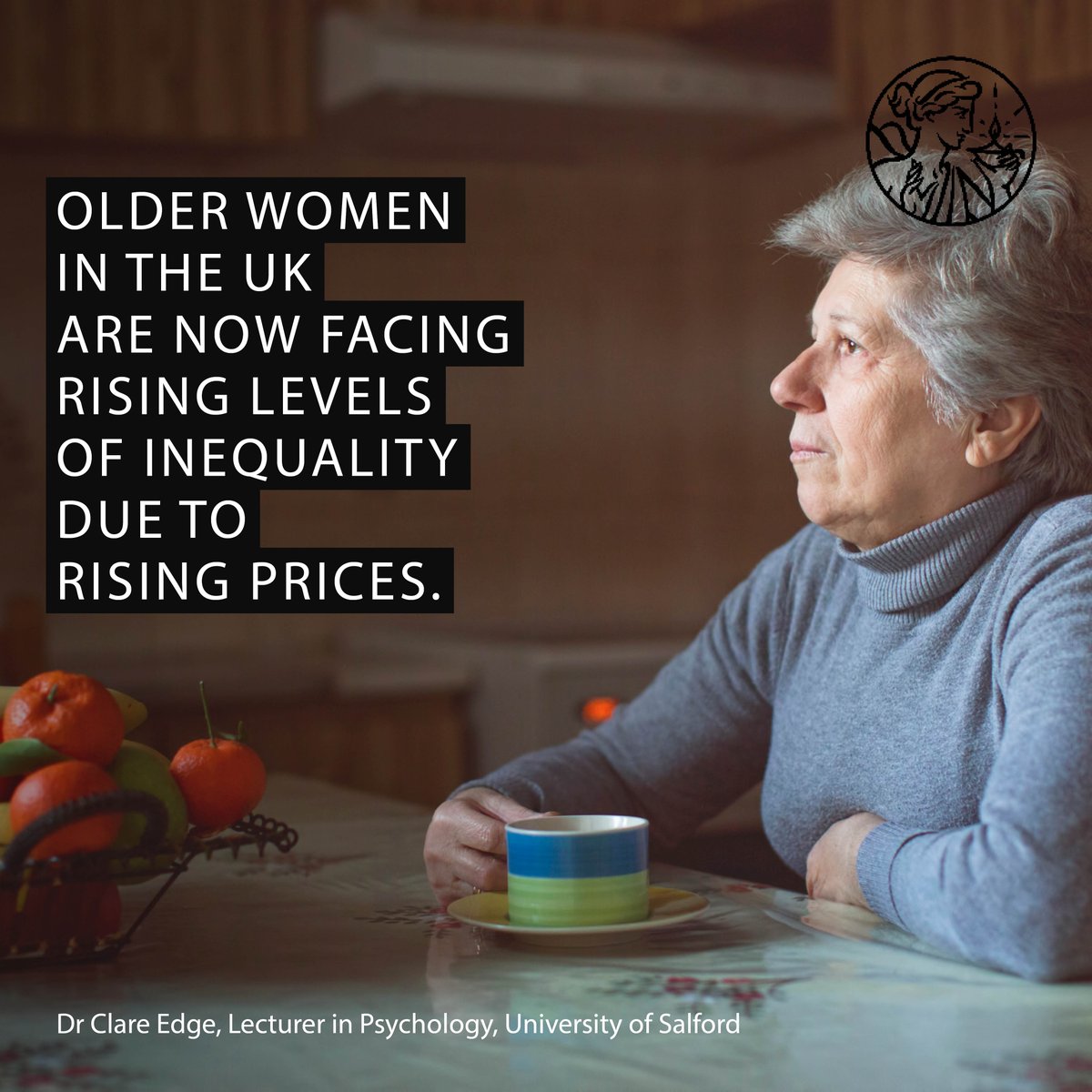 BPSOfficial's tweet photo. "Older women and women in general across the life course will be disproportionately affected by the lack of uplift to benefits and the impact of the cost of living crisis,” says @Clare_Edge ahead of today's winter budget announcements. https://t.co/rjwFATbG3a