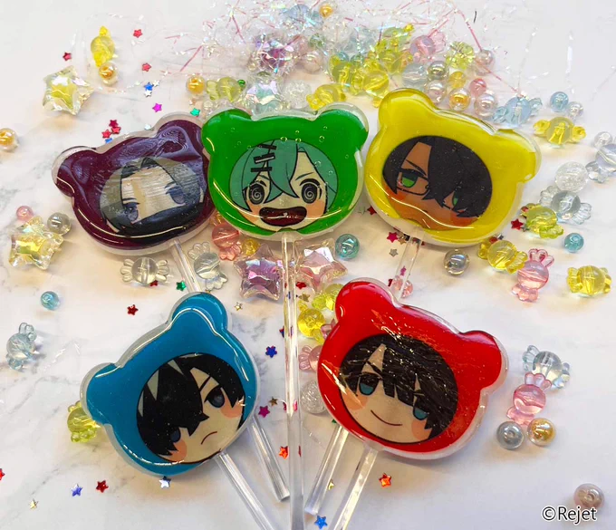 CARNELIAN BLOODご好評いただいておりました #推しとアメ コラボ商品Rejet shop池袋本店&amp;SKiT Dolceにて数量限定で描きおろしイラストを使用したかわいいキャンディとグッズを11月18日より販売開始!なくなり次第終了となります!お早めに 