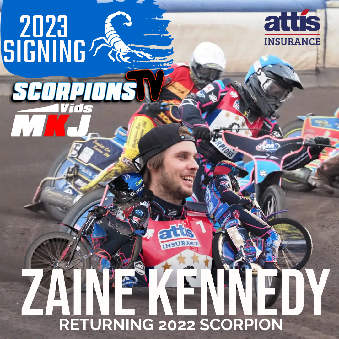 SIGNING NO 2  👍

🇦🇺  ZAINE KENNEDY

Rob Godfrey: "It was a total no-brainer to bring back Zaine. He’s a talented rider on an upward curve, and he’s easy to deal with. Zaine is a key part of our planning for next season."

Full story  ➡️  scunthorpe-speedway.com/?p=15166