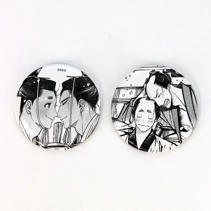 #シュークリームBLバーチャル展示会トレーディング缶バッジ(全16種)から on BLUE作品をご紹介#春風のエトランゼ  #百と卍  