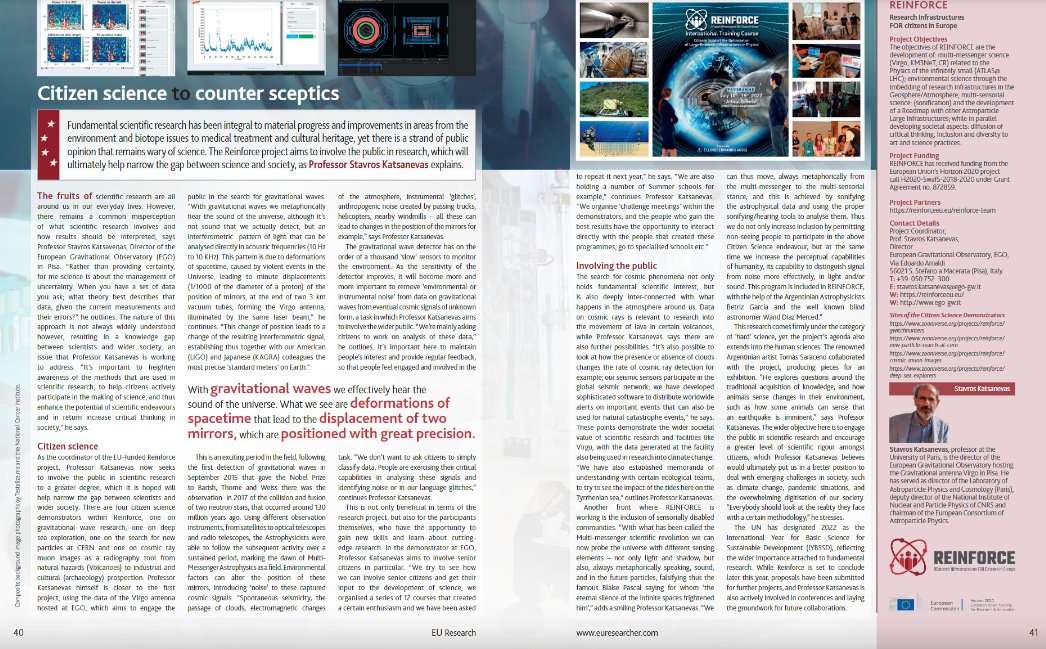 ReinforceEU (@reinforceeu) on Twitter photo .<a href="/ReinforceEU/">ReinforceEU</a> is proud to be featured in the Autumn issue of <a href="/EU_RESEARCH/">EU Research</a> with an interview of our Coordinator & <a href="/ego_virgo/">EGO & the Virgo Collaboration</a> Director Prof. Stavros Katsanevas tackling the subject "Citizen Science to counter sceptics"
📓reinforceeu.eu/news/citizen-s… .<a href="/ReinforceEU/">ReinforceEU</a> is proud to be featured in the Autumn issue of <a href="/EU_RESEARCH/">EU Research</a> with an interview of our Coordinator & <a href="/ego_virgo/">EGO & the Virgo Collaboration</a> Director Prof. Stavros Katsanevas tackling the subject "Citizen Science to counter sceptics"
📓reinforceeu.eu/news/citizen-s…
