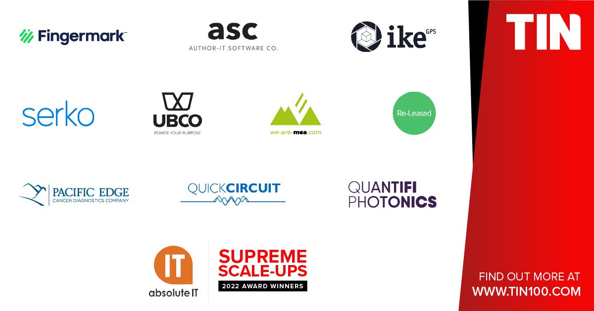 TINetwork (@tin100_nz) on Twitter photo Congratulations to the <a href="/absolute_ITNZ/">Absolute IT</a> Supreme Scale-Ups for 2022: Fingermark, <a href="/Authorit/">Author-it Software</a>, <a href="/ikeGPS/">ikeGPS</a>, <a href="/SerkoOnline/">Serko</a>, UBCO, <a href="/meamobile/">MEA</a>, <a href="/PacificEdgeLtd/">Pacific Edge</a>, QuickCircuit, and Quantifi Photonics. Learn more - tin100.nz/3g7jaW1 Congratulations to the <a href="/absolute_ITNZ/">Absolute IT</a> Supreme Scale-Ups for 2022: Fingermark, <a href="/Authorit/">Author-it Software</a>, <a href="/ikeGPS/">ikeGPS</a>, <a href="/SerkoOnline/">Serko</a>, UBCO, <a href="/meamobile/">MEA</a>, <a href="/PacificEdgeLtd/">Pacific Edge</a>, QuickCircuit, and Quantifi Photonics. Learn more - tin100.nz/3g7jaW1