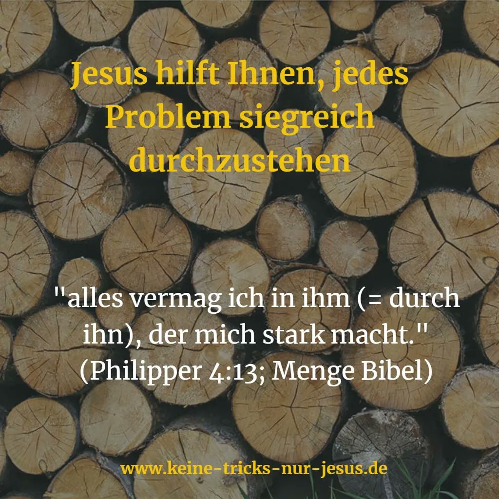 Jedes Problem siegreich durchglauben ⇒ ktnj.xyz/2EB4I2L