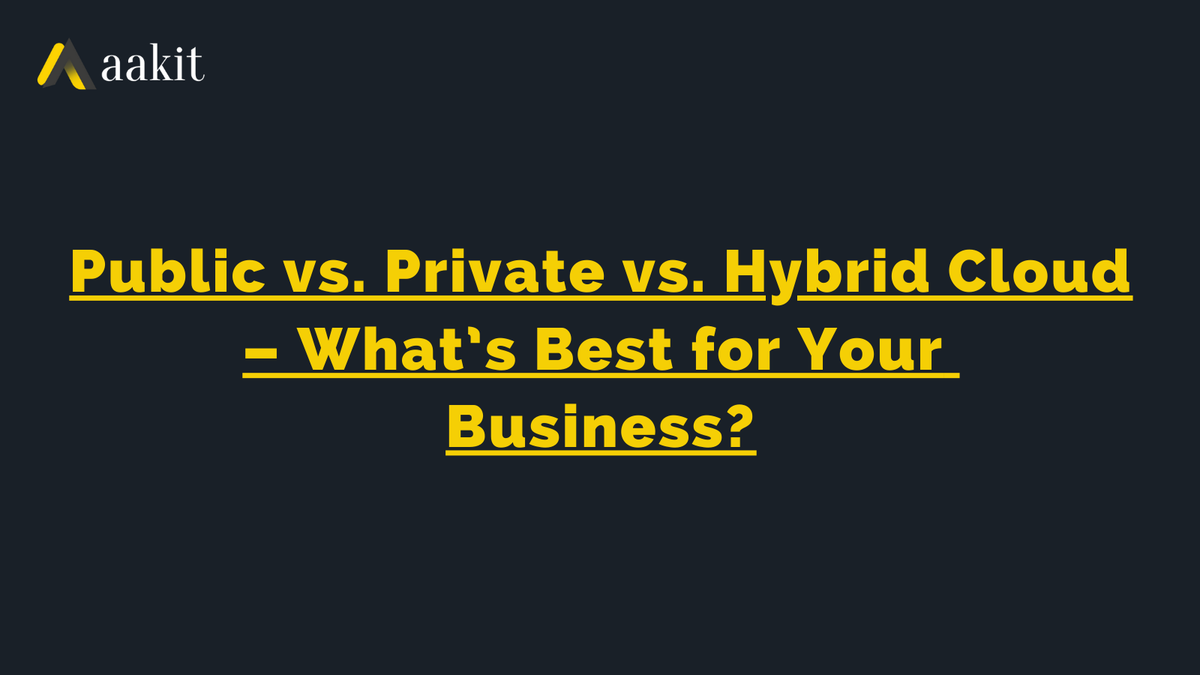 aakittech's tweet photo. When picking a cloud solution, it is vital to understand the benefits, risks, and costs associated with each type of #Cloud.
Here is our detailed article comparing private, public, and hybrid clouds to guide you towards an informed choice!
➡️https://t.co/2DF1HFP0bZ
#Aakit https://t.co/Y0hbuoV98Y