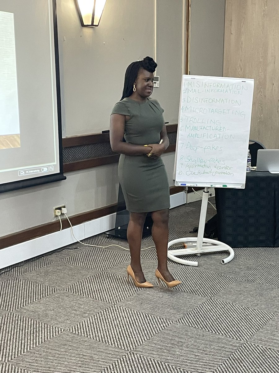 misazimbabwe's tweet photo. Marystella Simiyu from @CHR_HumanRights is currently giving a presentation on Misinformation, disinformation, false news, fake news’- Understanding information disorder. 

#Disinformation
#EndDisinformation https://t.co/q3yopElTLR
