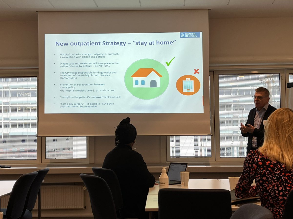 Loved having @ErikJylling at the @TheIHI Health Improvement Alliance Europe #ihihiae meeting y’day in Copenhagen sharing the Danish approach. Partnering w citizens, ‘stay at home’ as outpatient strategy frame, improvement as a way of working. Loads of wisdom, tons of learning