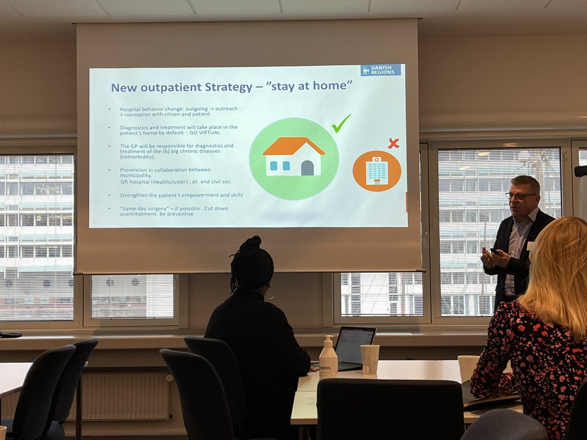 Pedro Delgado (@okpedrodelgado) on Twitter photo Loved having <a href="/ErikJylling/">Erik Jylling</a> at the <a href="/TheIHI/">Institute for Healthcare Improvement (IHI)</a> Health Improvement Alliance Europe #ihihiae meeting y’day in Copenhagen sharing the Danish approach.
Partnering w citizens, ‘stay at home’ as outpatient strategy frame, improvement as a way of working. Loads of wisdom, tons of learning Loved having <a href="/ErikJylling/">Erik Jylling</a> at the <a href="/TheIHI/">Institute for Healthcare Improvement (IHI)</a> Health Improvement Alliance Europe #ihihiae meeting y’day in Copenhagen sharing the Danish approach.
Partnering w citizens, ‘stay at home’ as outpatient strategy frame, improvement as a way of working. Loads of wisdom, tons of learning