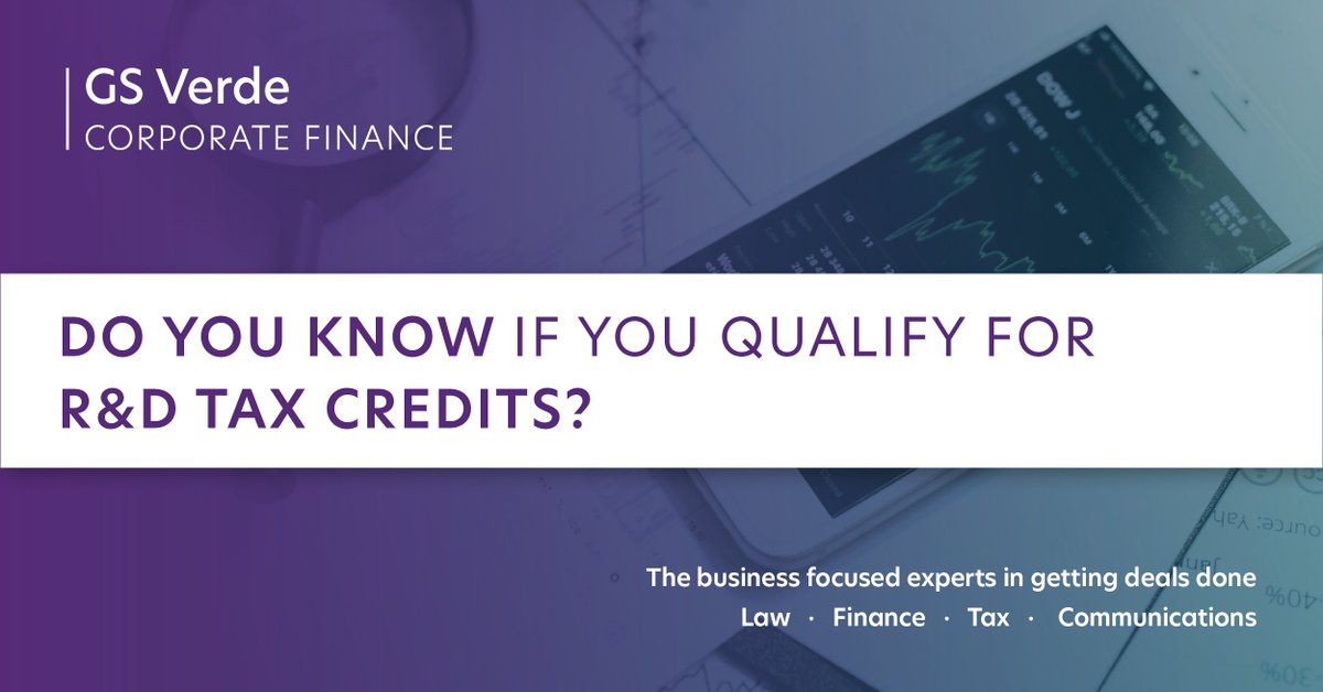Are you eligible for R&amp;D Tax Credits? 

They can provide substantial relief and unlock further growth and innovation in the business.

The scope of qualifying sectors is wider than ever before – find out if you can apply by reading our article here: bit.ly/3DDBmho