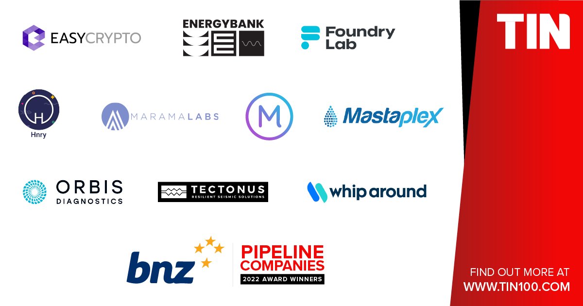 TINetwork (@tin100_nz) on Twitter photo Congratulations to the <a href="/BNZ/">Bank Of New Zealand</a> Pipeline Companies for 2022: <a href="/easycrypto/">Easy Crypto</a>, EnergyBank, Foundry Lab, <a href="/hnry_nz/">Hnry - New Zealand</a>, <a href="/MaramaLabsNZ/">MaramaLabs</a>, <a href="/MarselloApp/">Marsello</a>, Mastaplex, <a href="/OrbisDx/">Orbis Diagnostics</a>, <a href="/Tectonus_/">Tectonus</a>, and <a href="/whiparoundapp/">Whip Around</a>. Read more - tin100.nz/3g7jaW1 Congratulations to the <a href="/BNZ/">Bank Of New Zealand</a> Pipeline Companies for 2022: <a href="/easycrypto/">Easy Crypto</a>, EnergyBank, Foundry Lab, <a href="/hnry_nz/">Hnry - New Zealand</a>, <a href="/MaramaLabsNZ/">MaramaLabs</a>, <a href="/MarselloApp/">Marsello</a>, Mastaplex, <a href="/OrbisDx/">Orbis Diagnostics</a>, <a href="/Tectonus_/">Tectonus</a>, and <a href="/whiparoundapp/">Whip Around</a>. Read more - tin100.nz/3g7jaW1