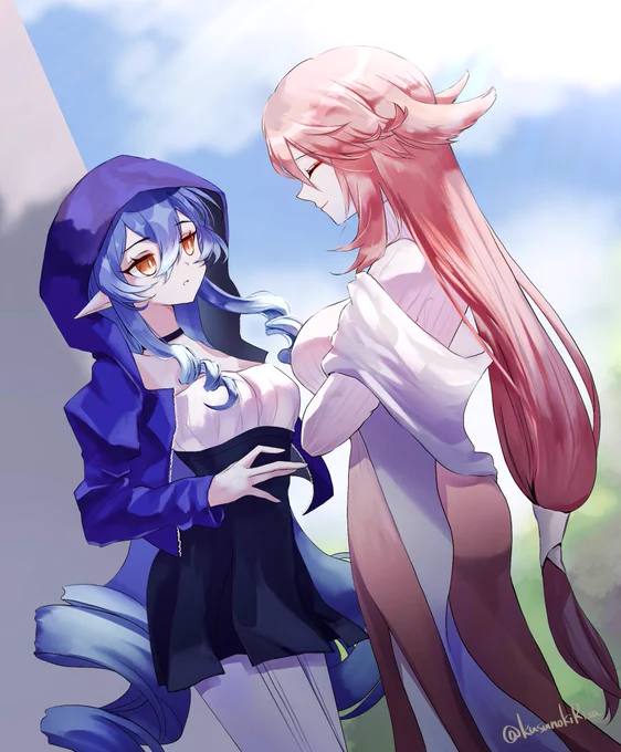 八重お姉さんとレイラちゃん#原神 #GenshinImpact 