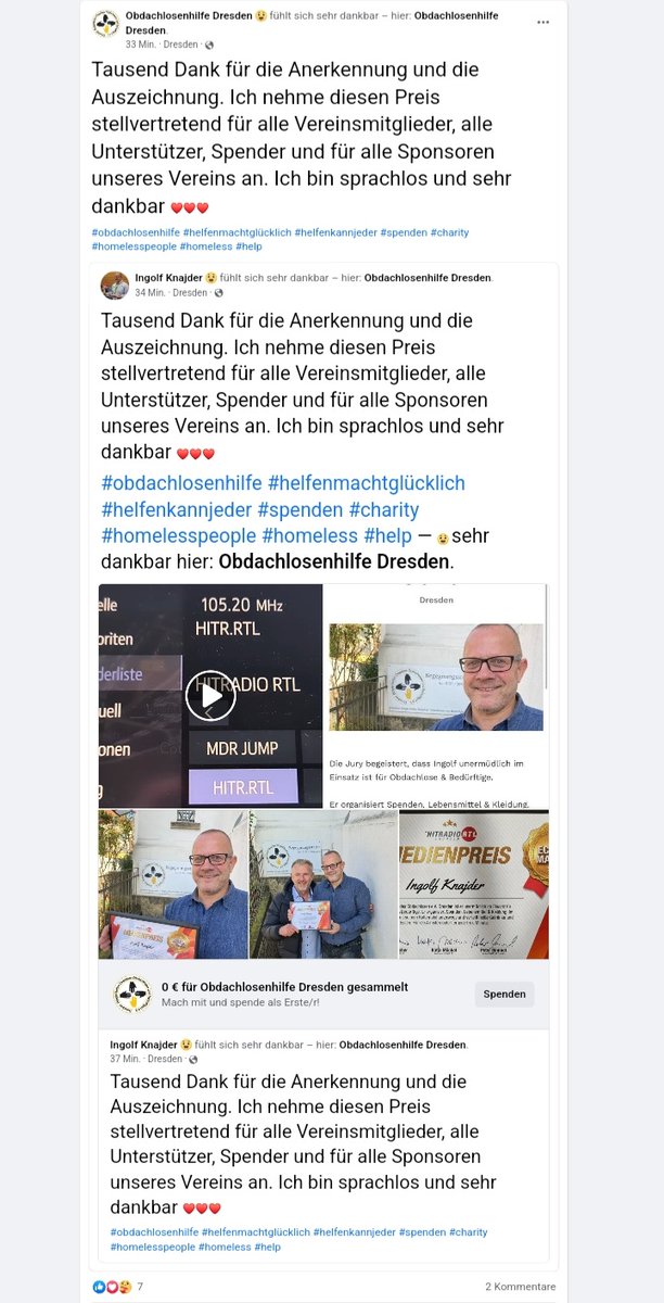 Das ist #Dresden.Da diffamierst du  die #Diakonie,hetzt gegen #Flüchtlinge,wirst wegen Hasssufrufen verurteilt,hofierst die #rechtsradikale #AfD,das rechtsradikale Netzwerk #EinProzent kann dort Videos produzieren &amp; dann bekommst du den #Medienpreis2022 lol #fcknzs #hitradiortl