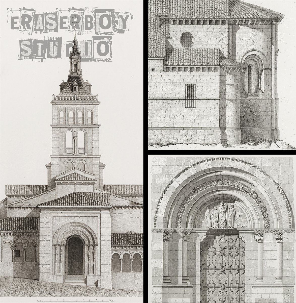 EraserboyStudio's tweet photo. Spanish Churches from Segovia, 15th century Architecture, High quality restored prints. https://t.co/SQLPrGSD1F 

for more prints visit  https://t.co/TPQ0lva6bM

#architecture #buildings #classicart #archdaily #homedecor #architecturelovers #vintage #etsy #prints https://t.co/nUDJNdiAxF