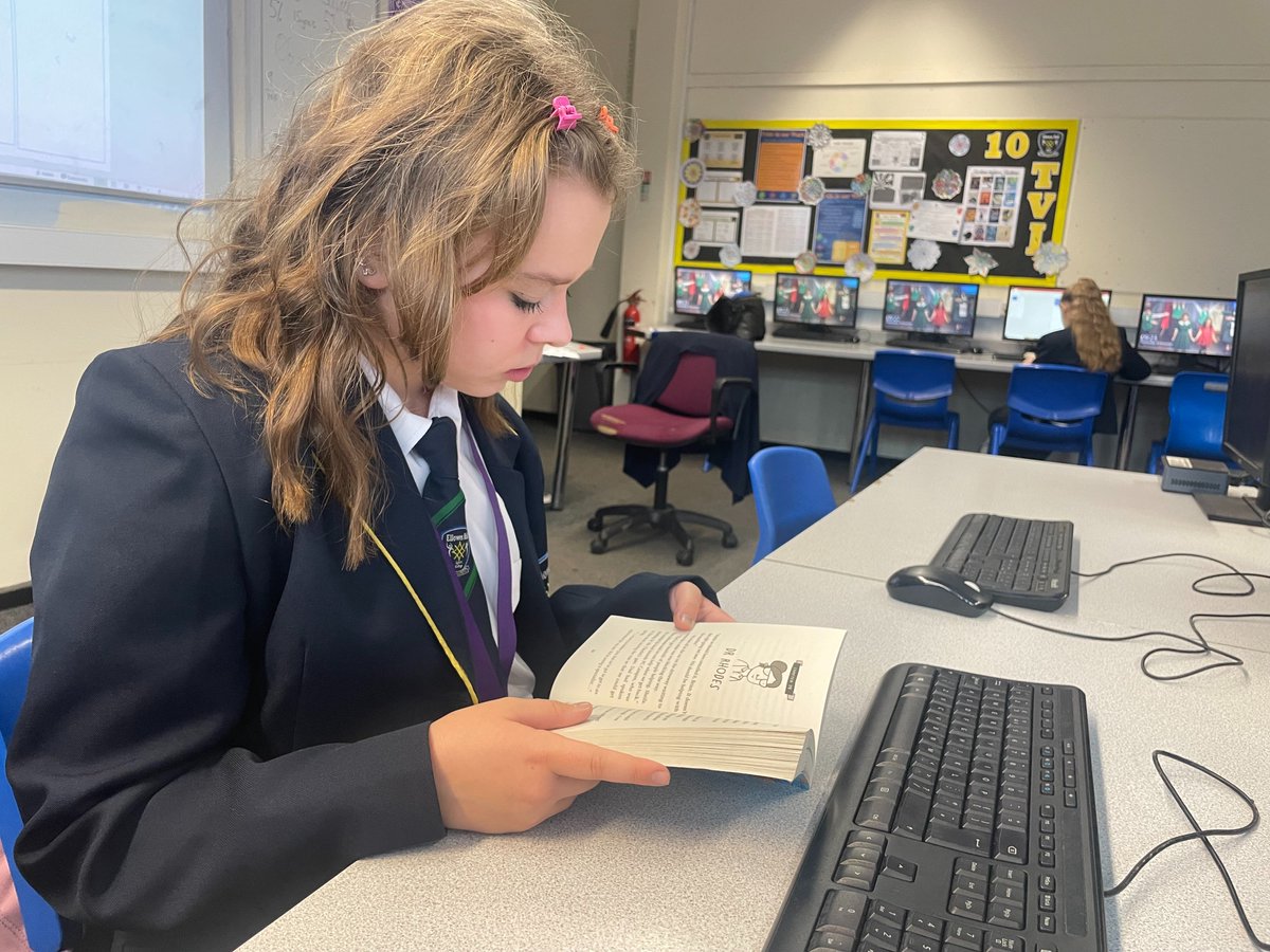 Year 7 are enjoying 'The Goldfish Boy'. In Computing they created character profiles, Matthew seems to be a popular choice as best character. <a href="/EllowesTandL/">Ellowes Teaching and Learning Community</a> <a href="/ellowes7/">TeamEllowes7</a> <a href="/MrsMcEvoy1/">Mrs McEvoy</a>