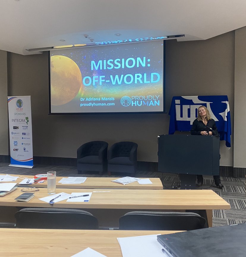 ICP 2022 (@2022icp) on Twitter photo We were so honoured to have Dr <a href="/adrianamarais/">Adriana Marais</a> as our guest speaker at the ICP meeting. Truly inspired by the motivations of her Off-world project, and the importance of collaboration and community. #icp2022 We were so honoured to have Dr <a href="/adrianamarais/">Adriana Marais</a> as our guest speaker at the ICP meeting. Truly inspired by the motivations of her Off-world project, and the importance of collaboration and community. #icp2022