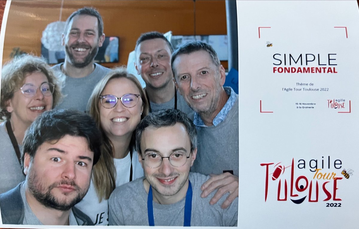 Et voilà l'<a href="/agiletoulouse/">Agile Toulouse</a> c'est fini ! 
La photo souvenir de l'équipe <a href="/norsys/">norsys</a> est dans la boîte ! 👏 #ATTLS22