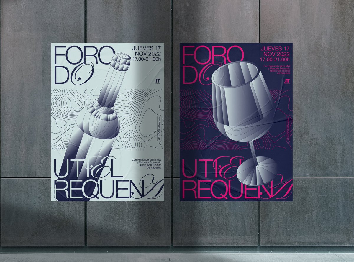 LocandiaEstudio's tweet photo. Hemos diseñado la imagen del nuevo FORO 2022 de @DOUtielRequena que se celebra hoy con #FernandoMora y #ManuelaRomeralo
Aquí podéis ver los #carteles 🍷
#Masterofwine
#graphicdesign #posterdesign
#VinosUtielRequena https://t.co/MvJe71fUlG