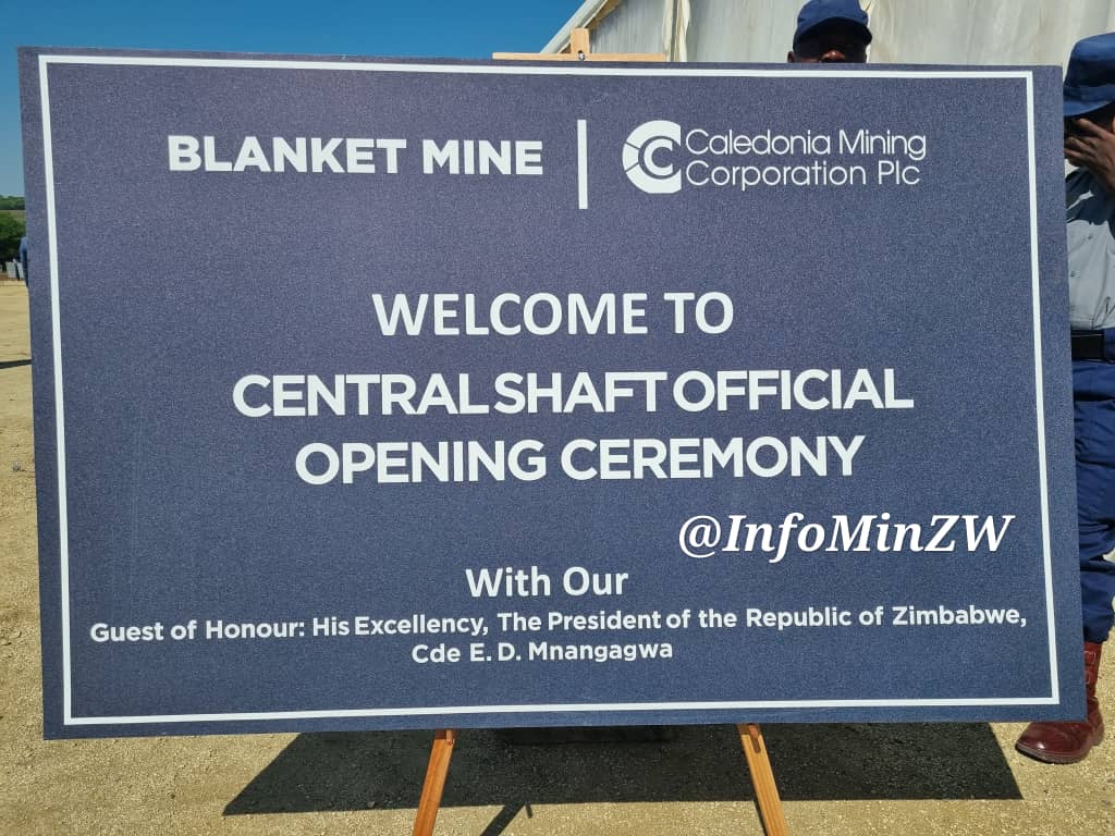 GondaiMutongi's tweet photo. President @edmnangagwa  is set to Officially Open Blanket Mine Central Shaft in Gwanda
#ZimOpenForBusiness #Zimbabwe🇿🇼 https://t.co/Hz8zAcoMnL